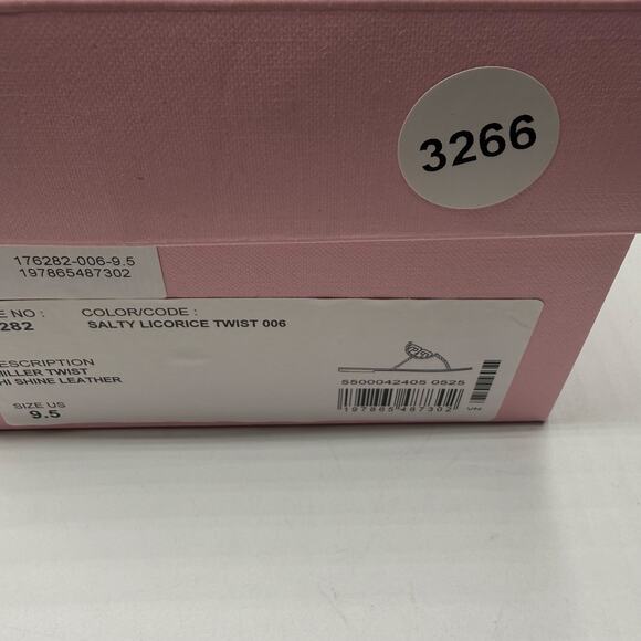 NEW NWT Tory Burch x BonBon Miller Twist Sandals Black Size 10 - Picture 7 of 7